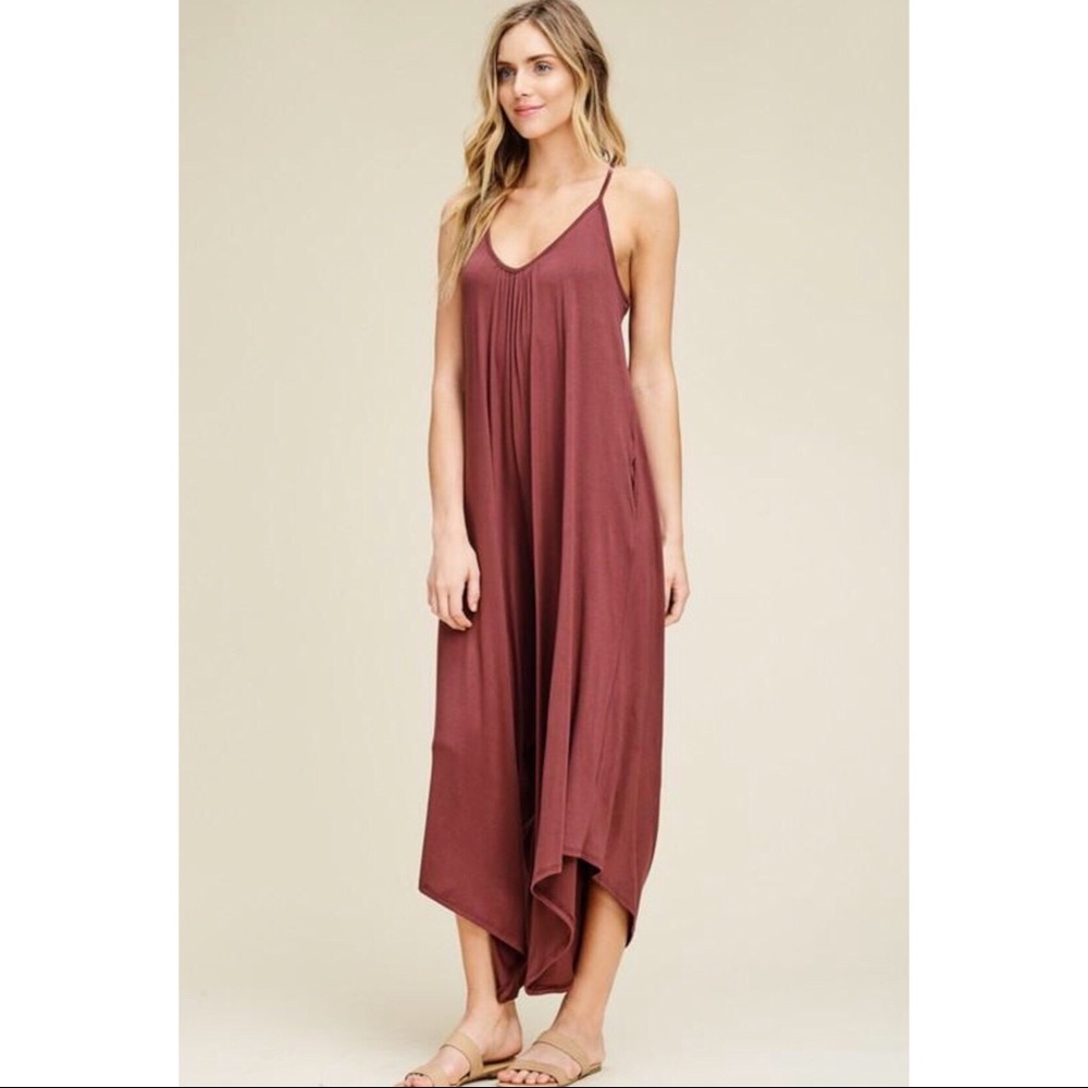 💥FINAL PRICE DROP💥 Flowy Jumper Romper Racerback - Picture 3 of 6